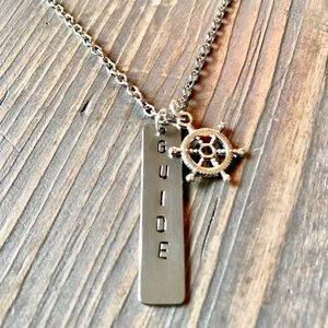 handmade Accessories - Handmade silver “guide” nautical necklace handmade Accessories - Handmade silver “guide” nautical necklace